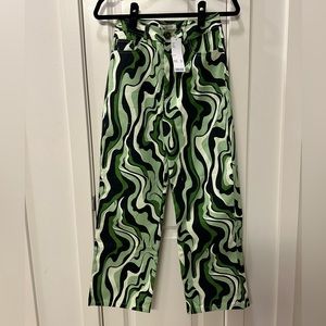 Urban Outfitters Another Girl Green Swirl Pant